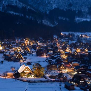 Shirakawa go Light Up งานไฟหมู่บ้านมรดกโลก ชิราคาวาโกะ